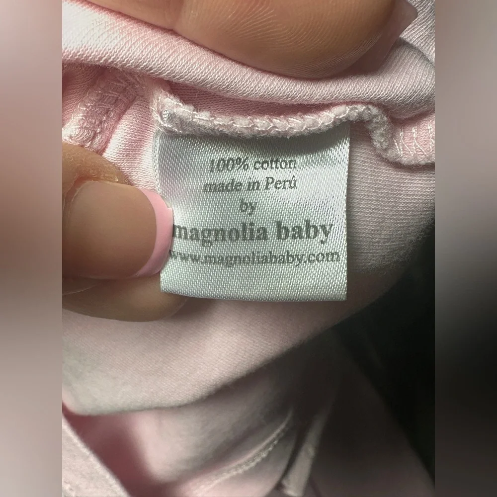 Magnolia Baby Pink Short Set with Bunny Design Size 12-18 months Easter Spring